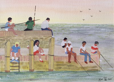 Twilight Fishing, 1988 by Judy Joel